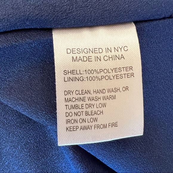 Anthropologie Yumi Kim Valencia Dropped Waist Swiss Dot Dress Navy Womens Sz XL - Picture 15 of 16